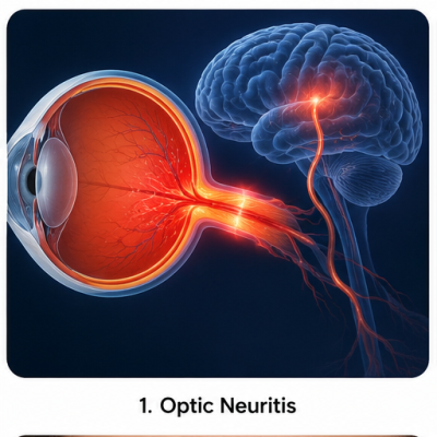 Doctor performing cataract examination